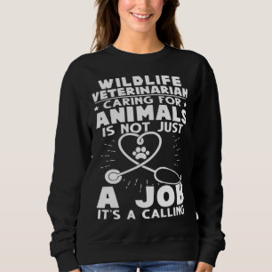 Sudadera Veterinario de Vida Silvestre que Cuida Animales N