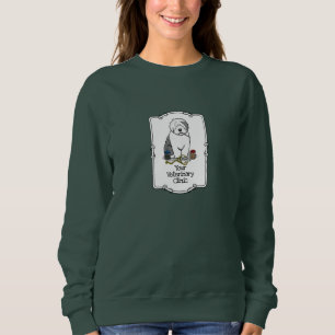 Sudadera Veterinario Oveja Inglés Gray 1 Cute Vet