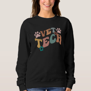 Sudadera Veterinarios médicas Practicante Retro Groovy Vet