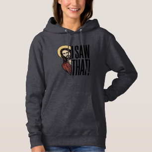 Sudadera Vi ese divertido diseño gráfico religioso_1