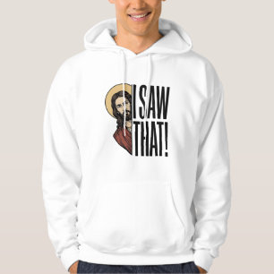 Sudadera Vi ese divertido diseño gráfico religioso_1