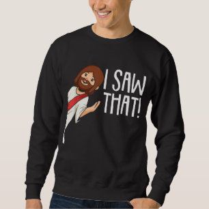 Sudadera Vi Que Jesús Navidades Funny Meme Religioso Ch
