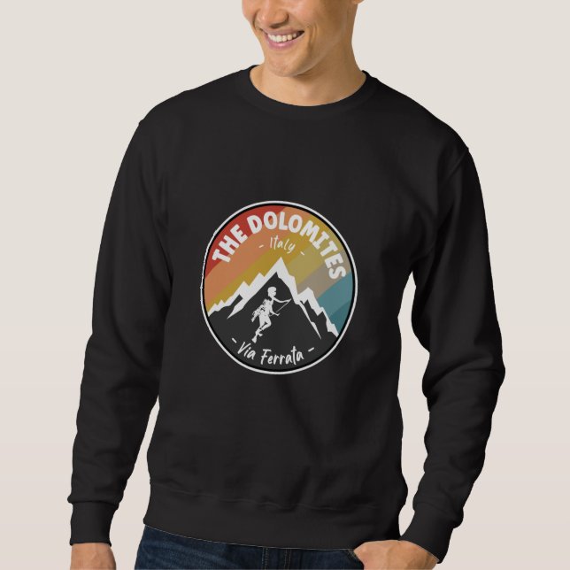 Sudadera Vía Ferrata Los Dolomitas Italia (Anverso)