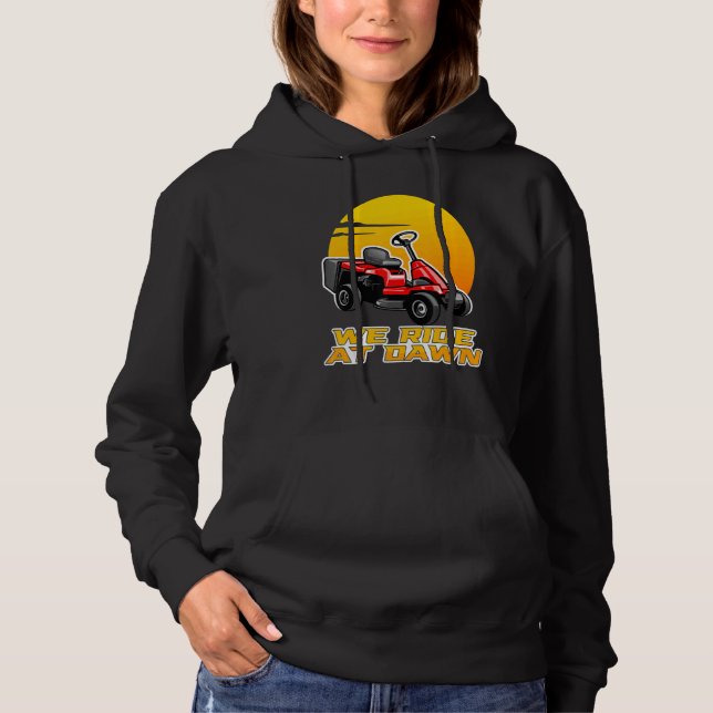 Sudadera Viajamos En La Máquina Cutting Machine Lawn Mower (Anverso)