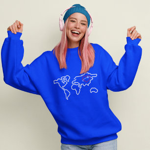 Sudadera Viajando con valentía hacia adelante