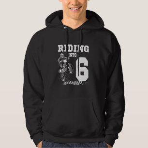 Sudadera Viajando en 6 motocicletas Dirt Bike 6º cumpleaños