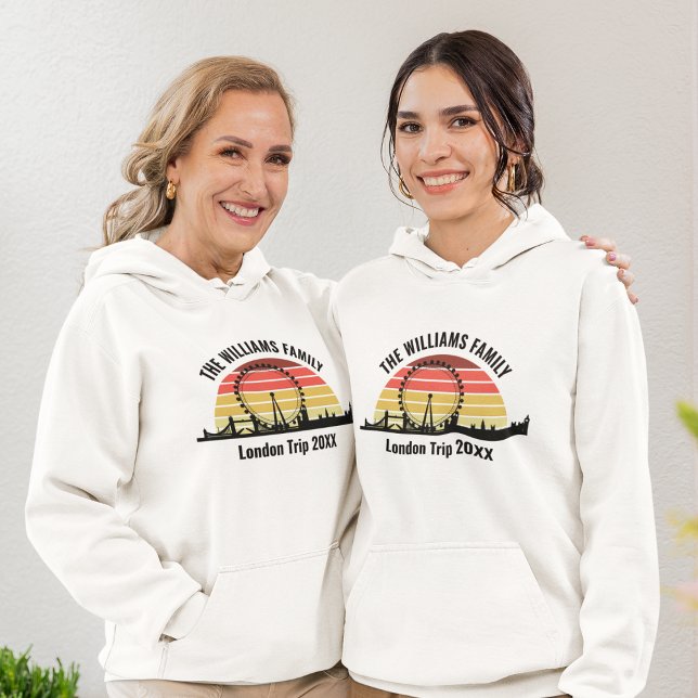 Sudadera Viaje a la familia personalizada Sunset en Londres (Subido por el creador)