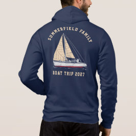 Sudadera Viaje anual en barco de la familia Náutica persona