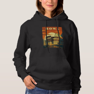 Sudadera Viaje Clásico Roma y Coliseo Vintage