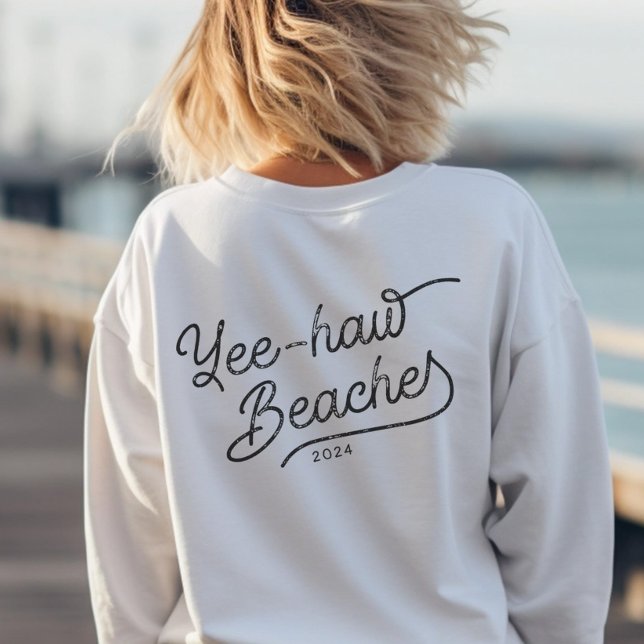 Sudadera Viaje de Chicas a juego de Personalizado de Yee-ha (Chase the sun, and say "howdy!" to every adventure with a boho-fabulous grin!)