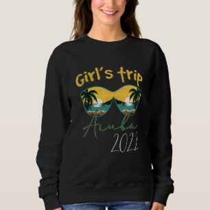 Sudadera Viaje de chicas Aruba 2022 Gafas de sol Verano coi