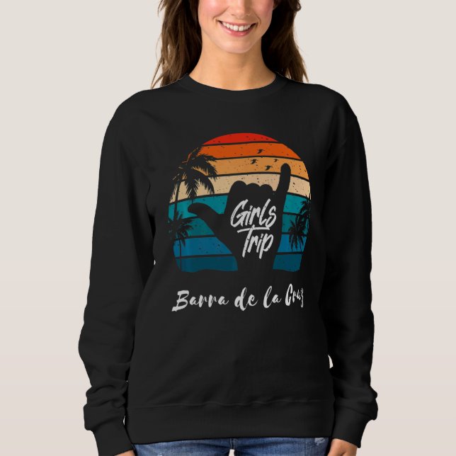 Sudadera Viaje de chicas Barra de la Cruz México en verano (Anverso)