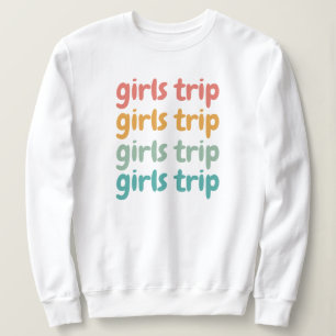 Sudadera Viaje de chicas Chicas retro lindo fin de semana d