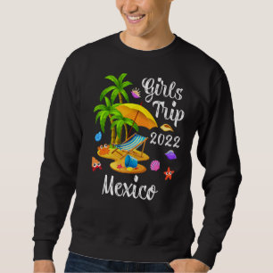 Sudadera Viaje de Chicas de vacaciones de verano en palmera