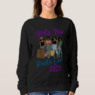 Sudadera Viaje de chicas mujeres negras reina melanina afro