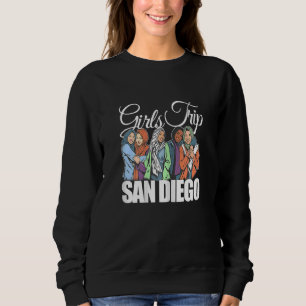 Sudadera Viaje de chicas mujeres San Diego Melanin Mejor am