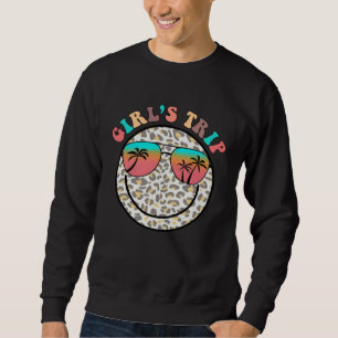 Sudadera Viaje de chicas para mujeres 2023 Cara sonriente f