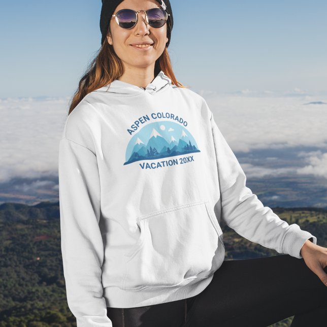 Sudadera Viaje de esquí familiar Personalizado Colorado Cit (Subido por el creador)