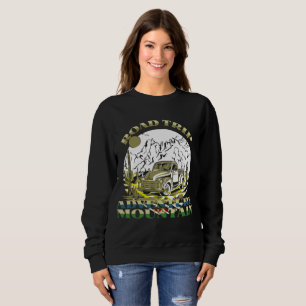 Sudadera viaje de montaña vintage cool campfire