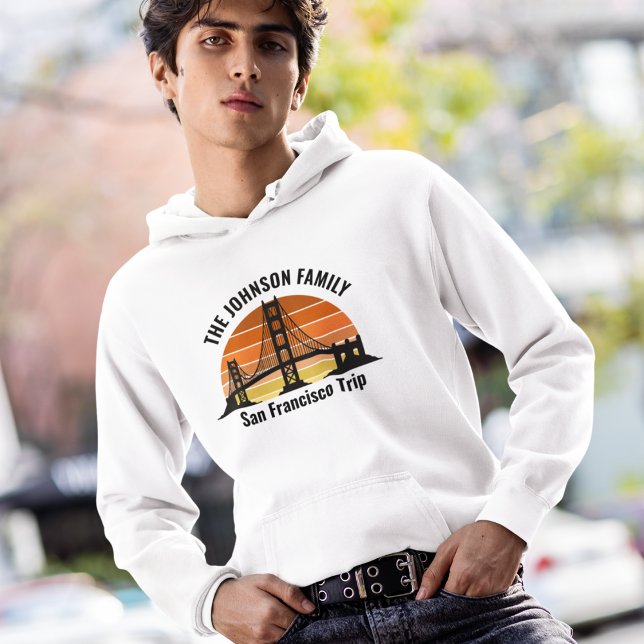 Sudadera Viaje de Personalizado Sunset Bridge de San Franci (Subido por el creador)