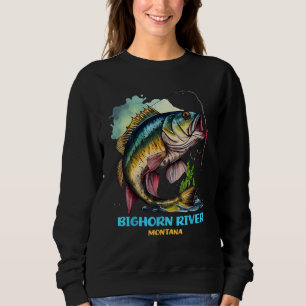 Sudadera Viaje de pesca con mosca al río Bighorn Montana MT