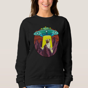 Sudadera Viaje de Ufo espacial alienígena al Bulldog francé