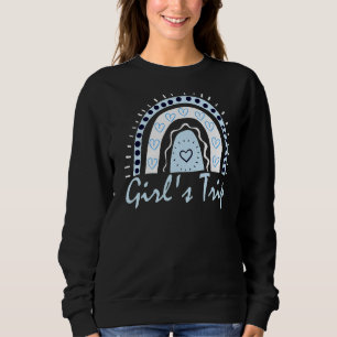 Sudadera Viaje del chica coincidiendo con Blue Boho Rainbow