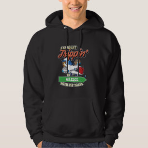 Sudadera Viaje directo a Grecia con mi familia de tribu V