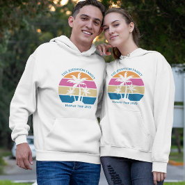 Sudadera Viaje familiar en la isla Personalizado de Palm Tr