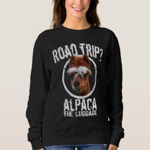 Sudadera Viaje familiar por carretera Alpaca Llama Hombres 