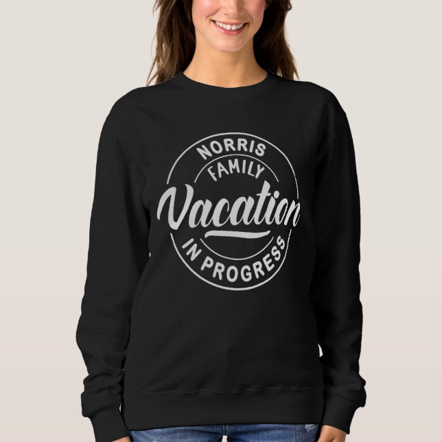 Sudadera Viaje grupal de Norris Family Vacation In Progress (Anverso)