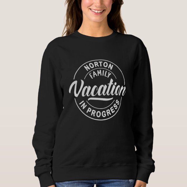 Sudadera Viaje grupal de Norton Family Vacation In Progress (Anverso)