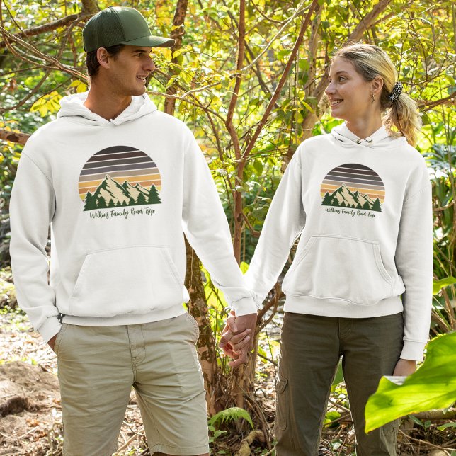 Sudadera Viaje por la carretera forestal Familia natural Pe (Subido por el creador)