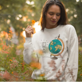 Sudadera Viajemos por el Mundo Globo Gráfico Aventura