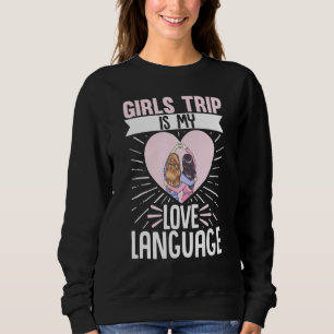 Sudadera Viajero de vacaciones Chicas de vuelo es mi amor L