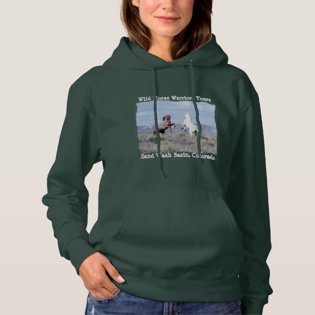Sudadera Viajes de los guerreros de los caballos salvajes (Anverso)