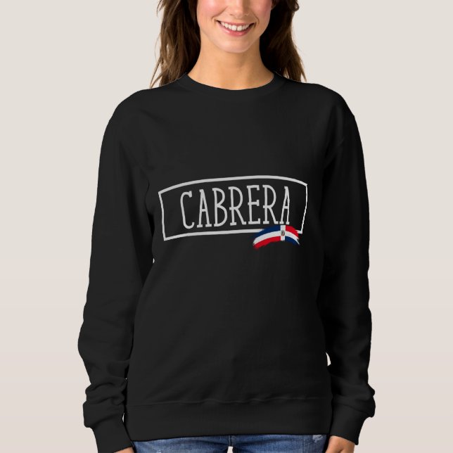 Sudadera Viajes de mujeres en la ciudad de Cabrera, Repúbli (Anverso)