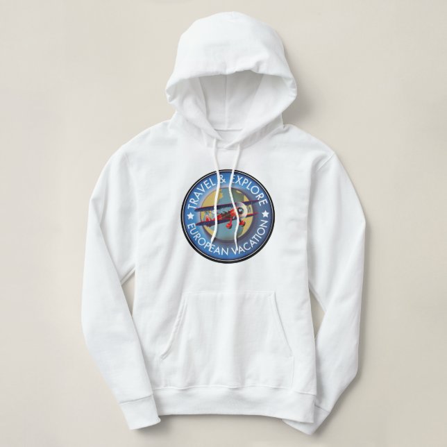 Sudadera Viajes y Explora Vacaciones Europeas (Diseño del anverso)
