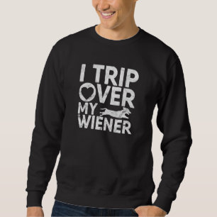 Sudadera Viajo Sobre Mis Regalos De Dachshund De Wiener Dog