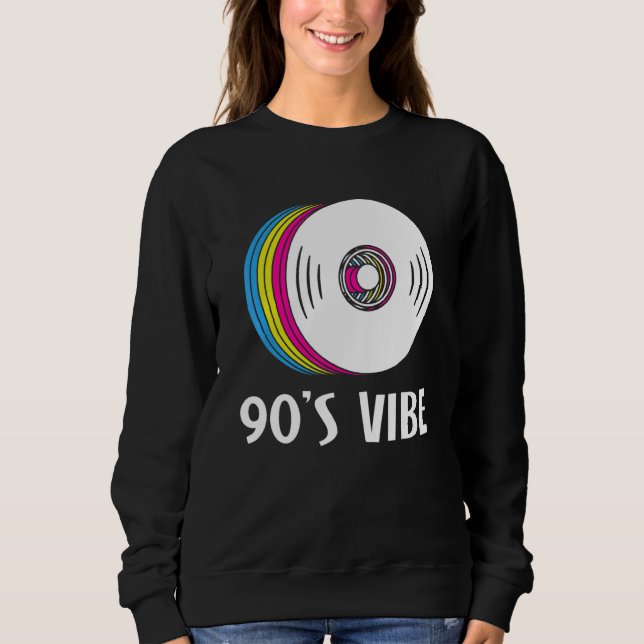 Sudadera Vibe de los 90 me encanta los 90 (Anverso)