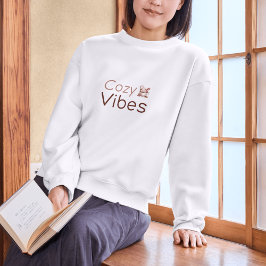 Sudadera Vibes acogedoras, diseño de vacaciones cálidas