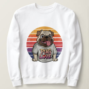 Sudadera Vibes de amor de Pug