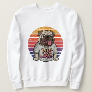 Sudadera Vibes de amor de Pug