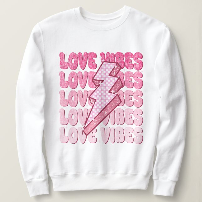 Sudadera Vibes de amor, Día de San Valentín (Anverso del diseño)