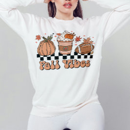 Sudadera Vibes de caída, temporada de calabaza de Doodle ca