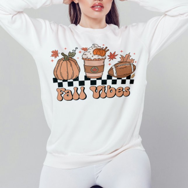 Sudadera Vibes de caída, temporada de calabaza de Doodle ca (Subido por el creador)