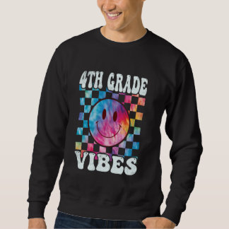 Sudadera Vibes de cuarto grado Tee 4º grado Retro 1º día de