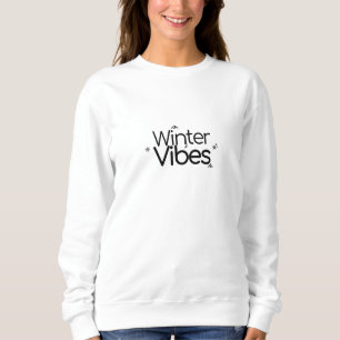 Sudadera Vibes de invierno - Minimalista copo de nieve y mo