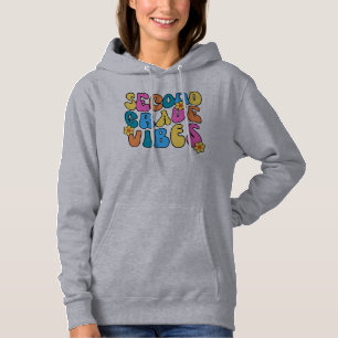 Sudadera Vibes de segundo grado coloridas - De vuelta a la 