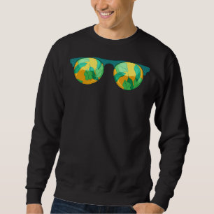 Sudadera Vibes de verano árboles de palmeras exóticas dejan